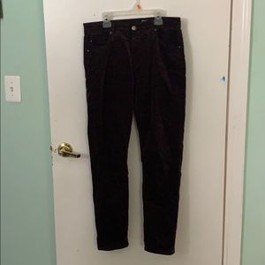 Brown straight leg pants